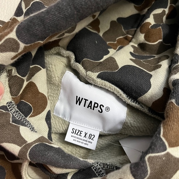 NWT - WTAPS Men’s Relaxed Fit Camo Hoodie - Made in Japan - Size 2 / US M - Picture 11 of 13